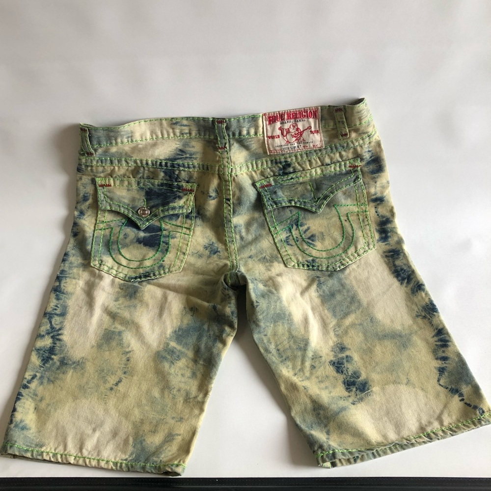 True Religion Joey Super T men’s tie dye shorts 42